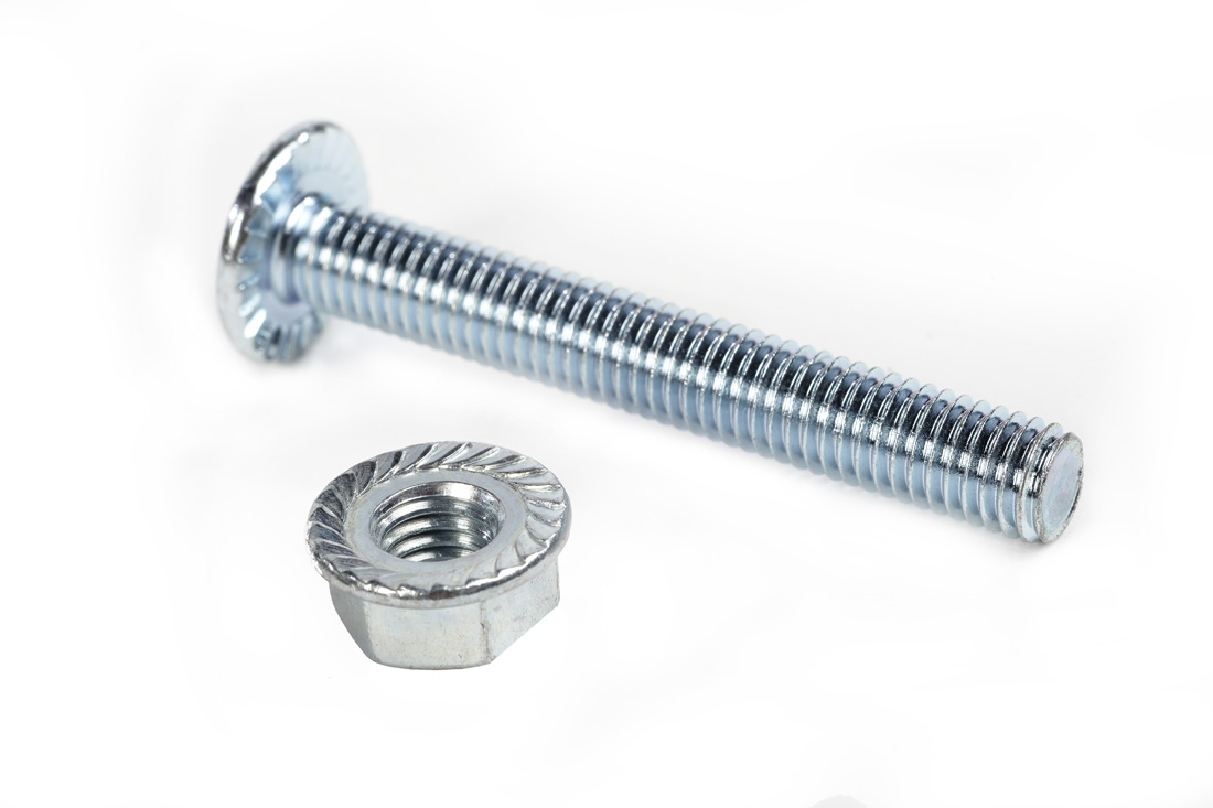 Tornillo Carretillo M8 x 57 mm con tuerca Cincada